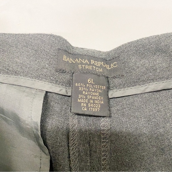 Banana Republic Gray Straight Leg Stretch Dress Pants - Picture 2 of 8